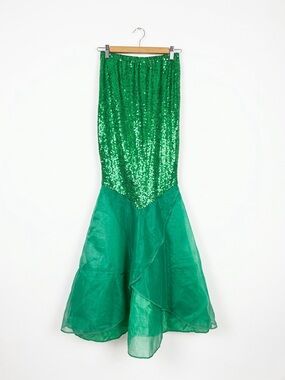 Green Sequin Mermaid Skirt - Costume